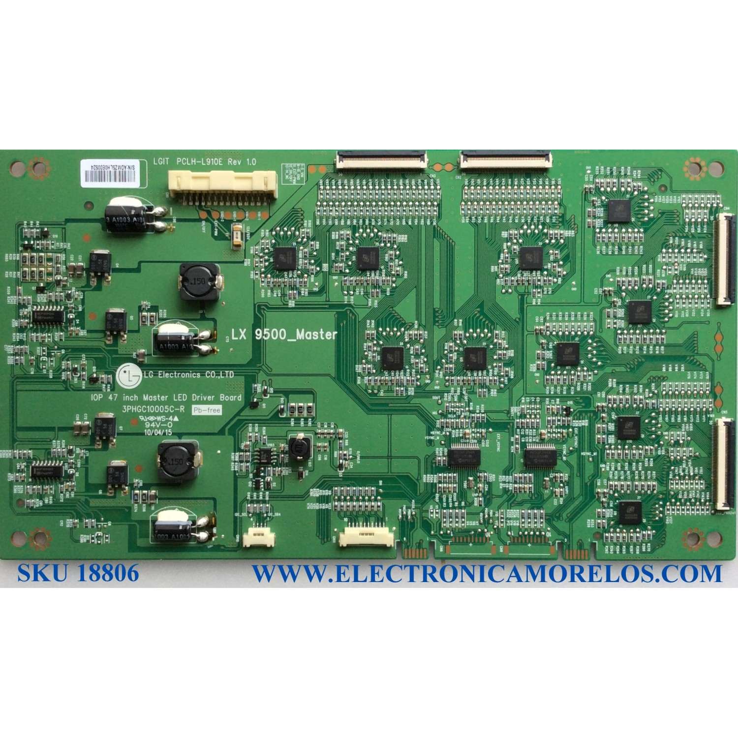 LED DRIVER / LG 3PHGC10005C-R / PCLH-L910E / REV 1.0 / LX 9500_MASTER / PANEL LX95M47T480V5 / MODELO 47LX9500